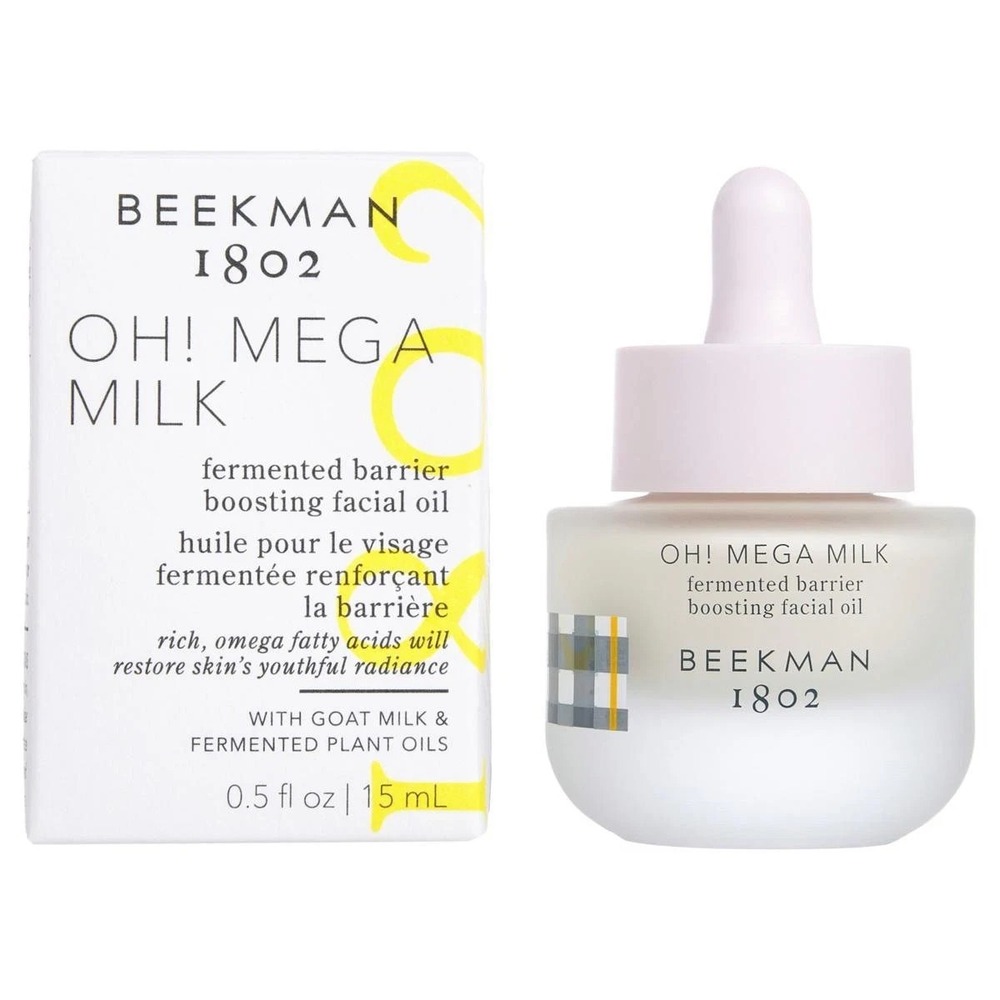 Beekman 1802 OH! MEGA MILK Facial Oil Goat Milk Fermented Plant Oils 0.5 fl oz